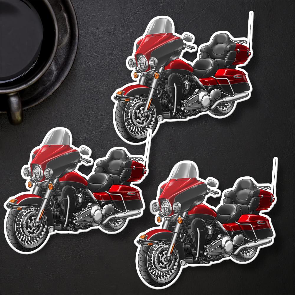 Harley Ultra Limited FLHTK 2010 Stickers - Set of 3 Motorcycle Decals for Bikers