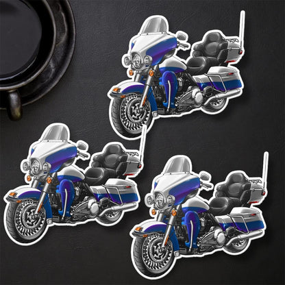 Harley Ultra Limited FLHTK 2010 Stickers - Set of 3 Motorcycle Decals for Bikers