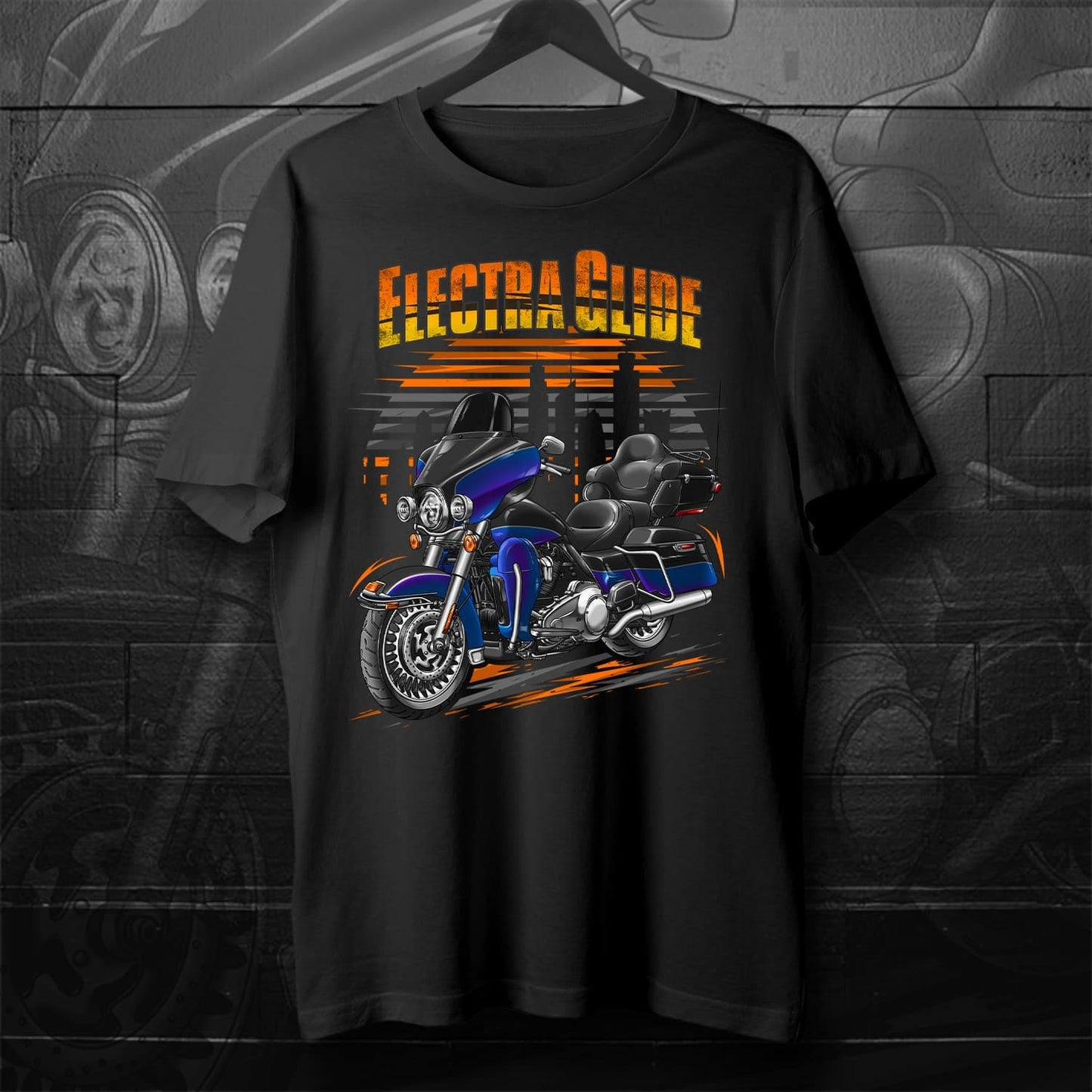 Harley Ultra Limited FLHTK 2010 T-Shirt - Motorcycle Tee Shirt for Biker
