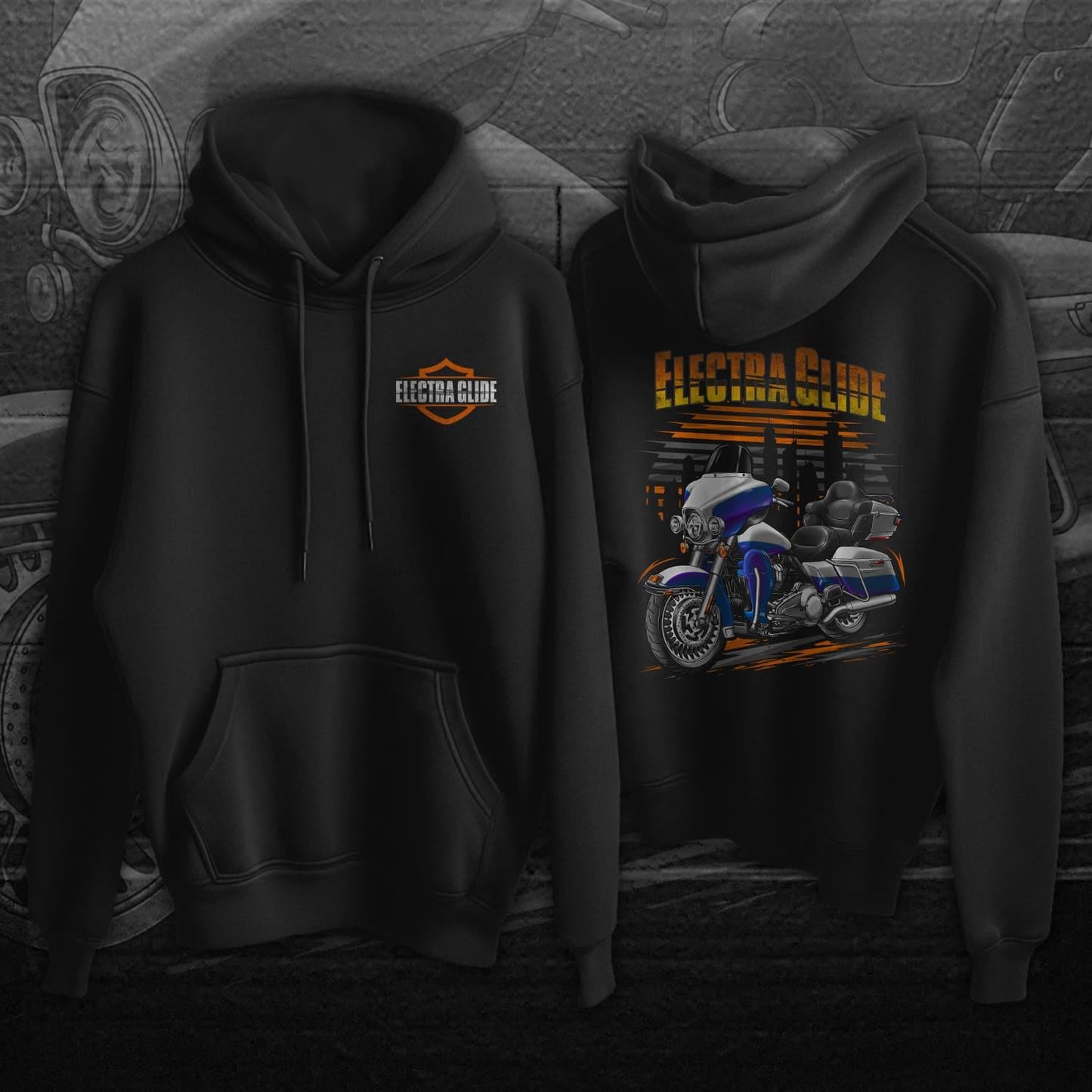 Harley Ultra Limited FLHTK 2010 Inspired Hoodie - Motorcycle Sweatshirt for Biker