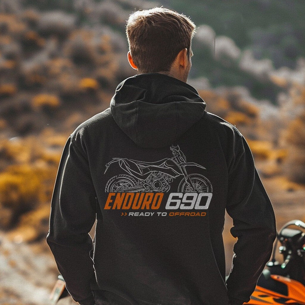 KTM 690 Enduro Hoodie - Motorcycle Sweatshirt for Riders