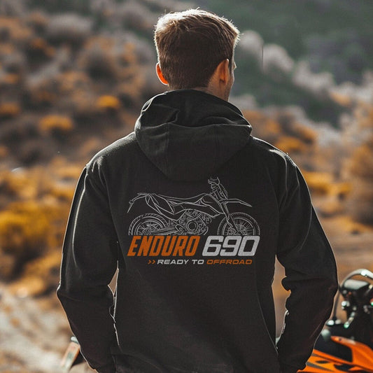 KTM 690 Enduro Hoodie - Motorcycle Sweatshirt for Riders
