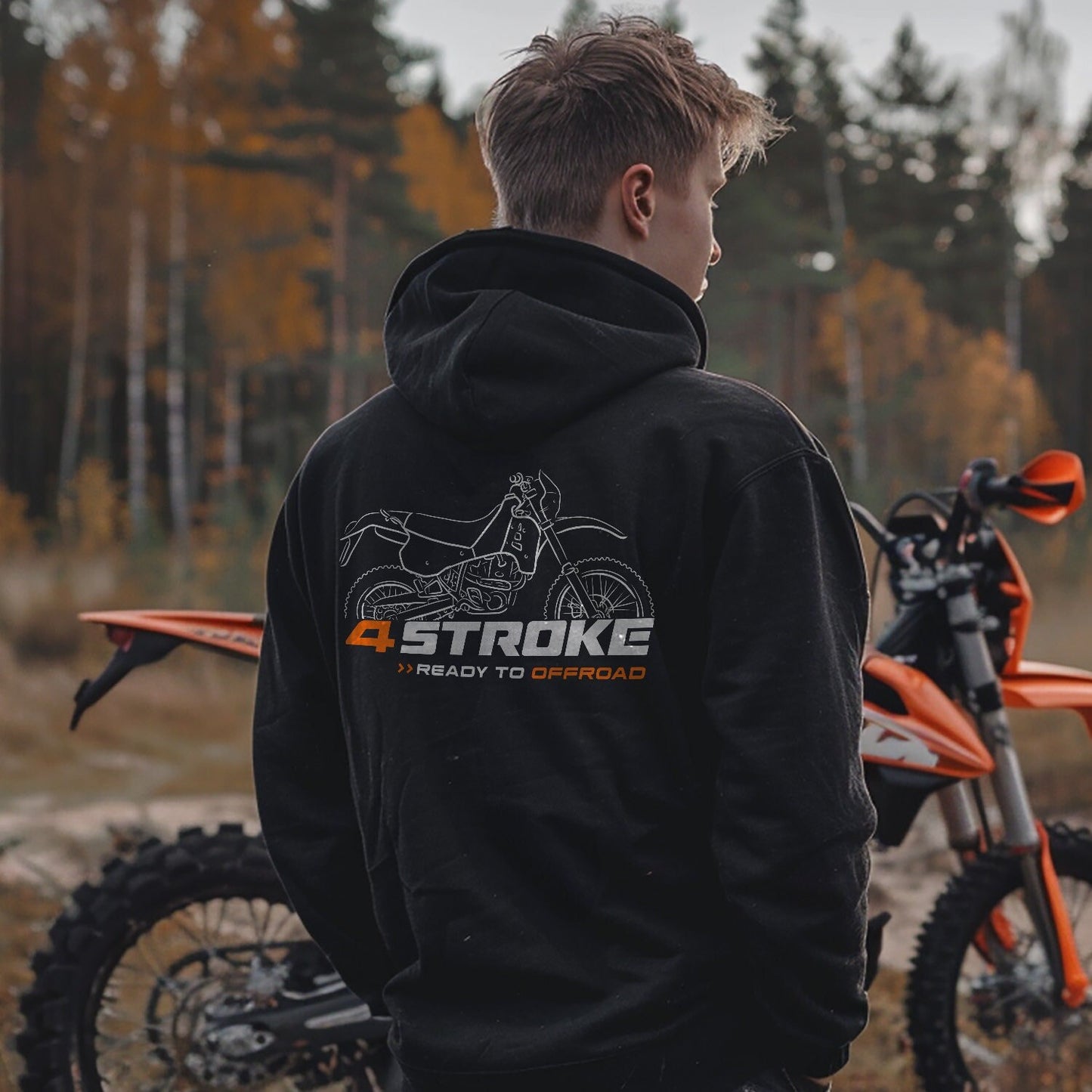 KTM 600 LC4 Enduro Hoodie - Motorcycle Sweatshirt for Riders
