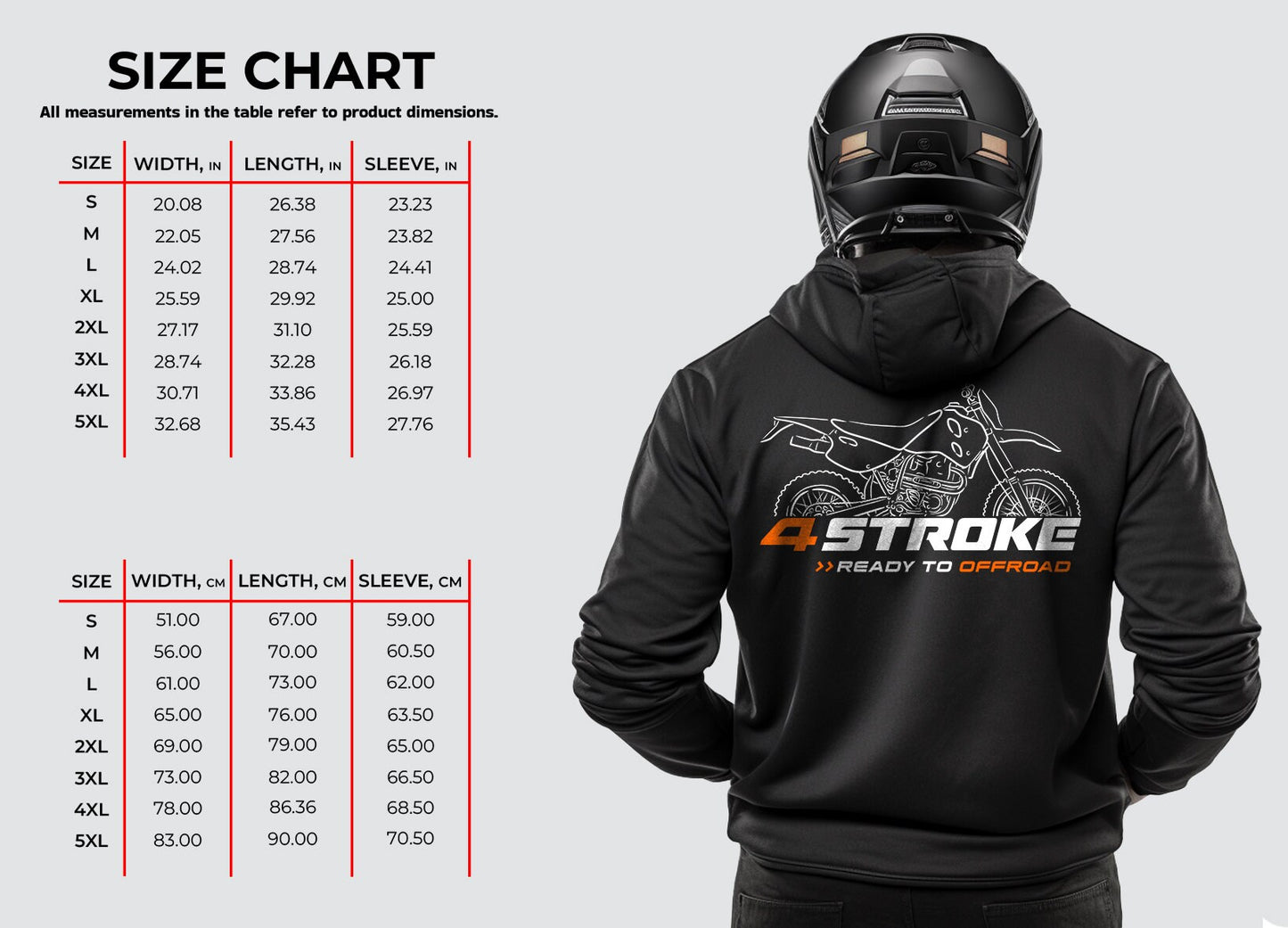 KTM 350 LC4 Enduro Hoodie - Motorcycle Sweatshirt for Riders