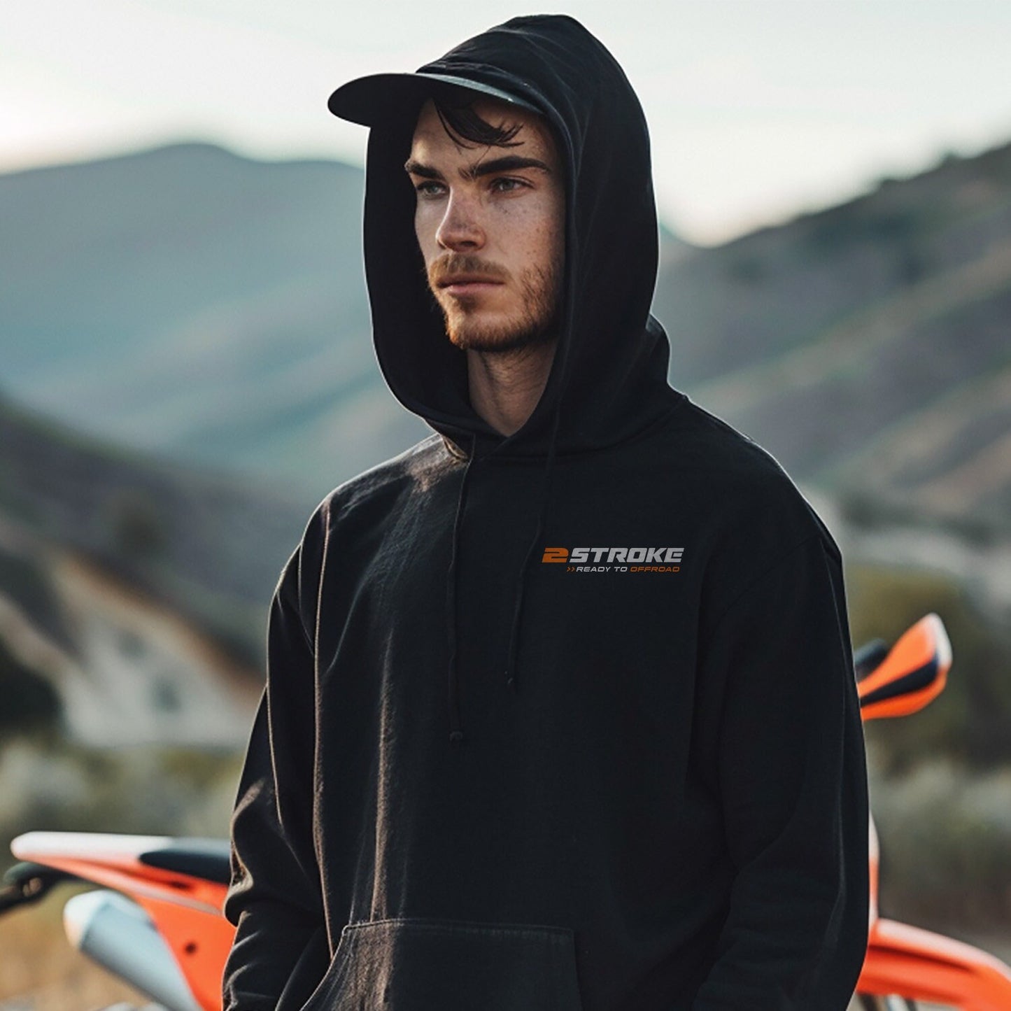 KTM 350 E-GS 1991 Hoodie - Motorcycle Sweatshirt for Enduro Riders