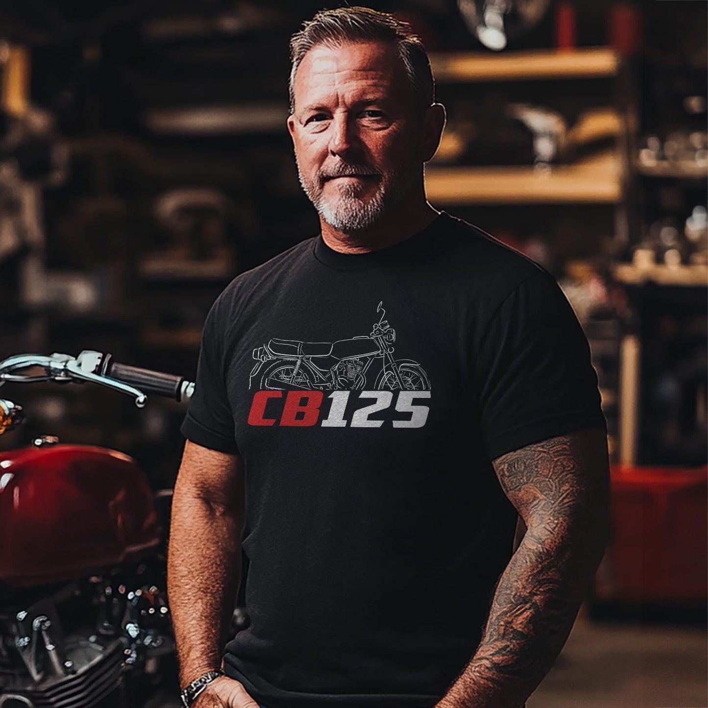 Honda CB125 | T | E | F | J & N Inspired T-Shirt - Motorcycle Tee Shirt