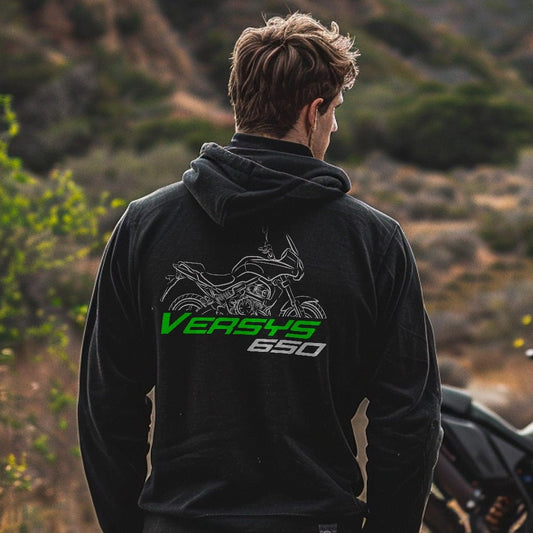 Kawasaki Versys 650 GT | LT | City | Tourer Hoodie - Motorcycle Sweatshirt for ADV Riders