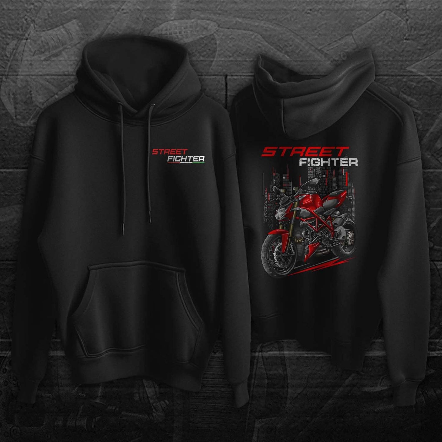 Ducati Streetfighter 848 Hoodie - Motorcycle Sweatshirt for Riders