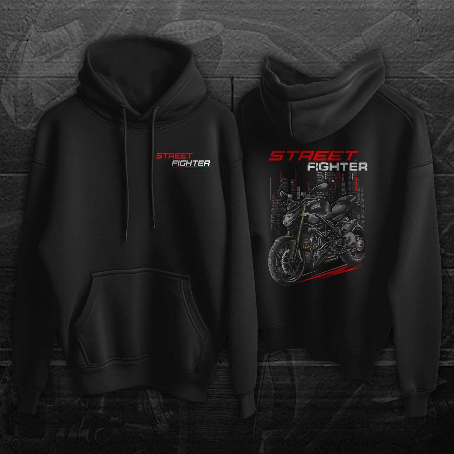 Ducati Streetfighter 848 Hoodie - Motorcycle Sweatshirt for Riders