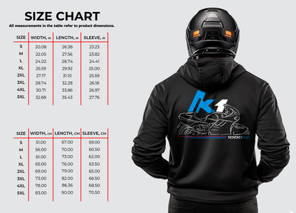BMW K1 Hoodie - Motorcycle Sweatshirt for Motorrad Riders