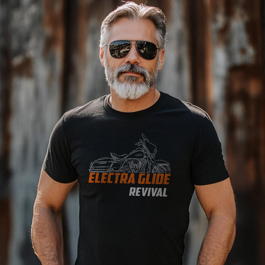Harley-Davidson Electra Glide Revival FLH 2021 Inspired T-Shirt - Biker Motorcycle Tee Shirt