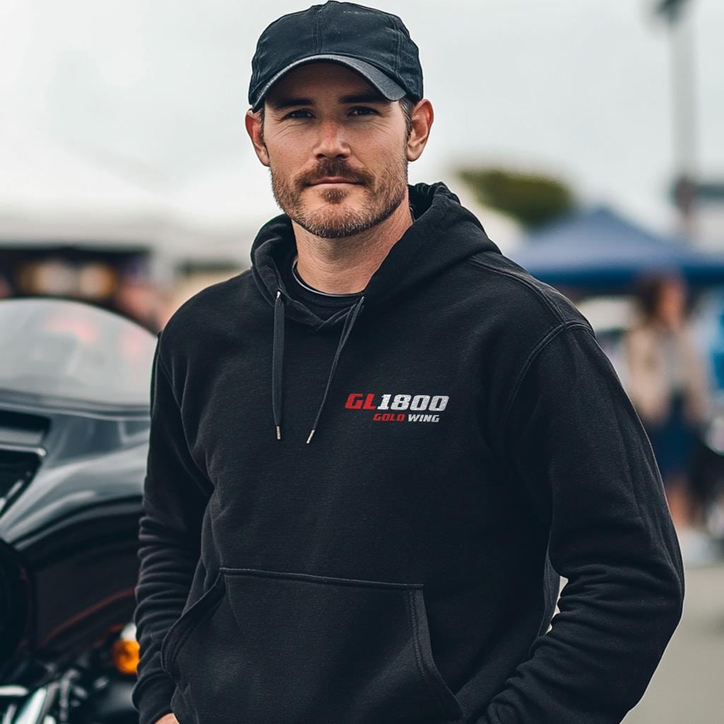 Honda GL 1800 Gold Wing Inspired Hoodie - Motorcycle Sweatshirt for Riders