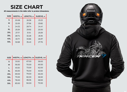 Yamaha Tracer 7 Hoodie - Motorcycle Sweatshirt for ADV Riders