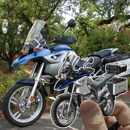 BMW R1200 GS 2004-07 Stickers - Set of 3 Motorcycle Decals for ADV Riders