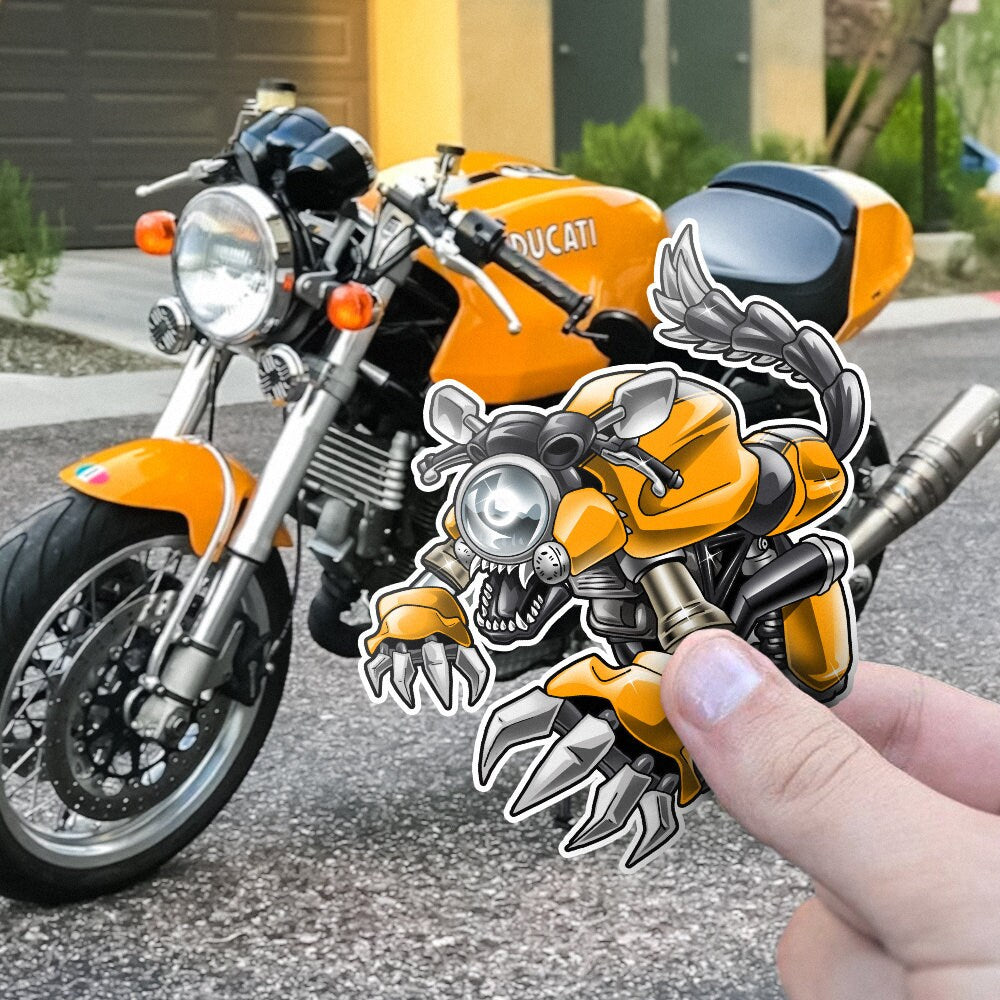 Ducati Sport Classic Stickers - Set of 3 Motorcycle Decals for Riders