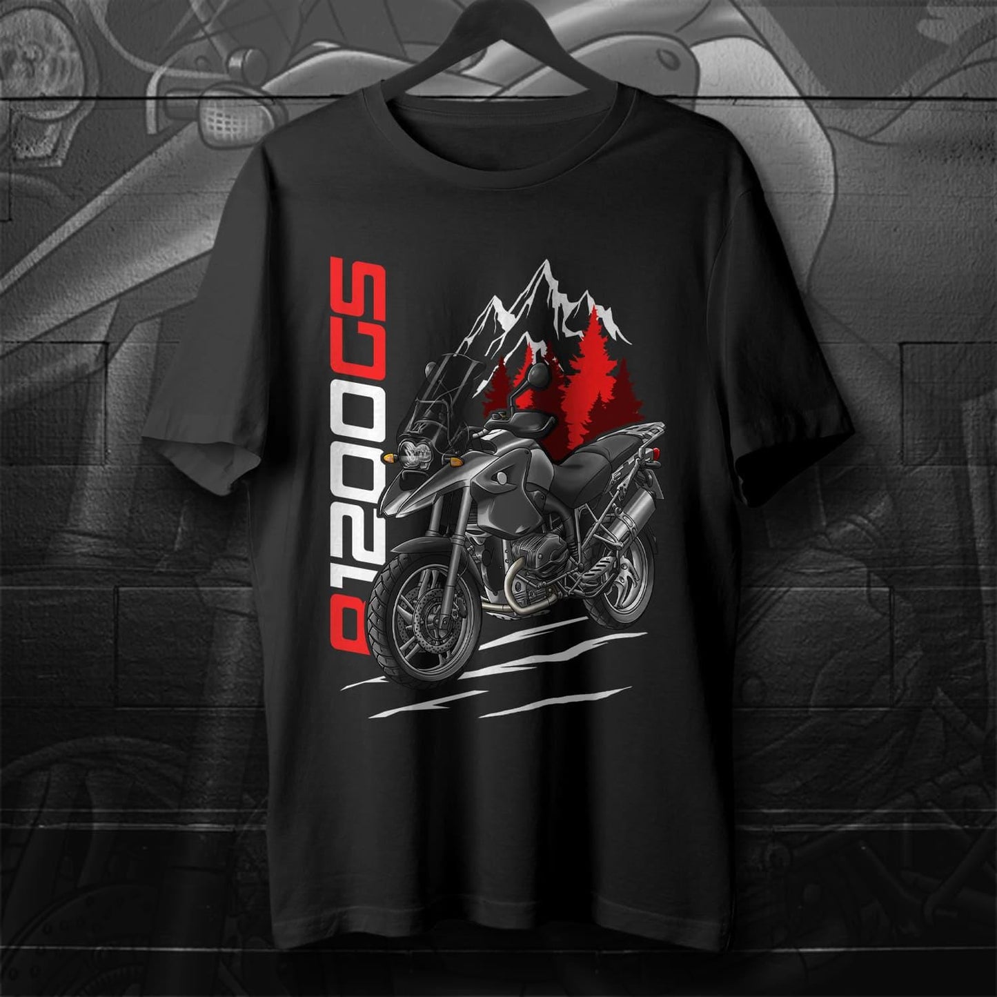 BMW R1200 GS 2004-07 T-Shirt - Motorcycle Tee Shirt for ADV Riders