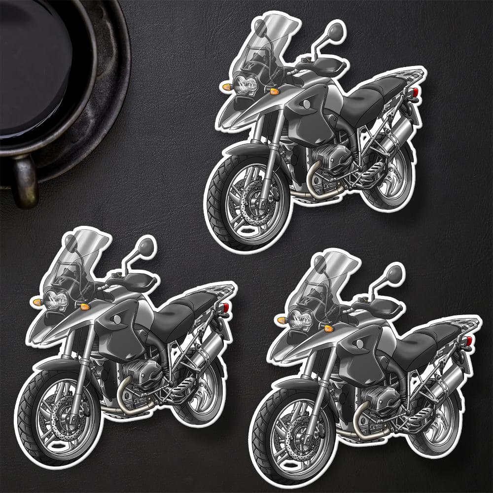 BMW R1200 GS 2004-07 Stickers - Set of 3 Motorcycle Decals for ADV Riders