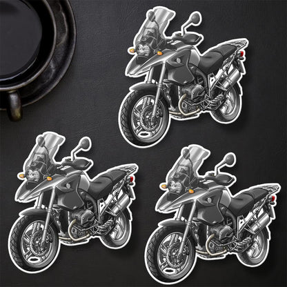 BMW R1200 GS 2004-07 Stickers - Set of 3 Motorcycle Decals for ADV Riders