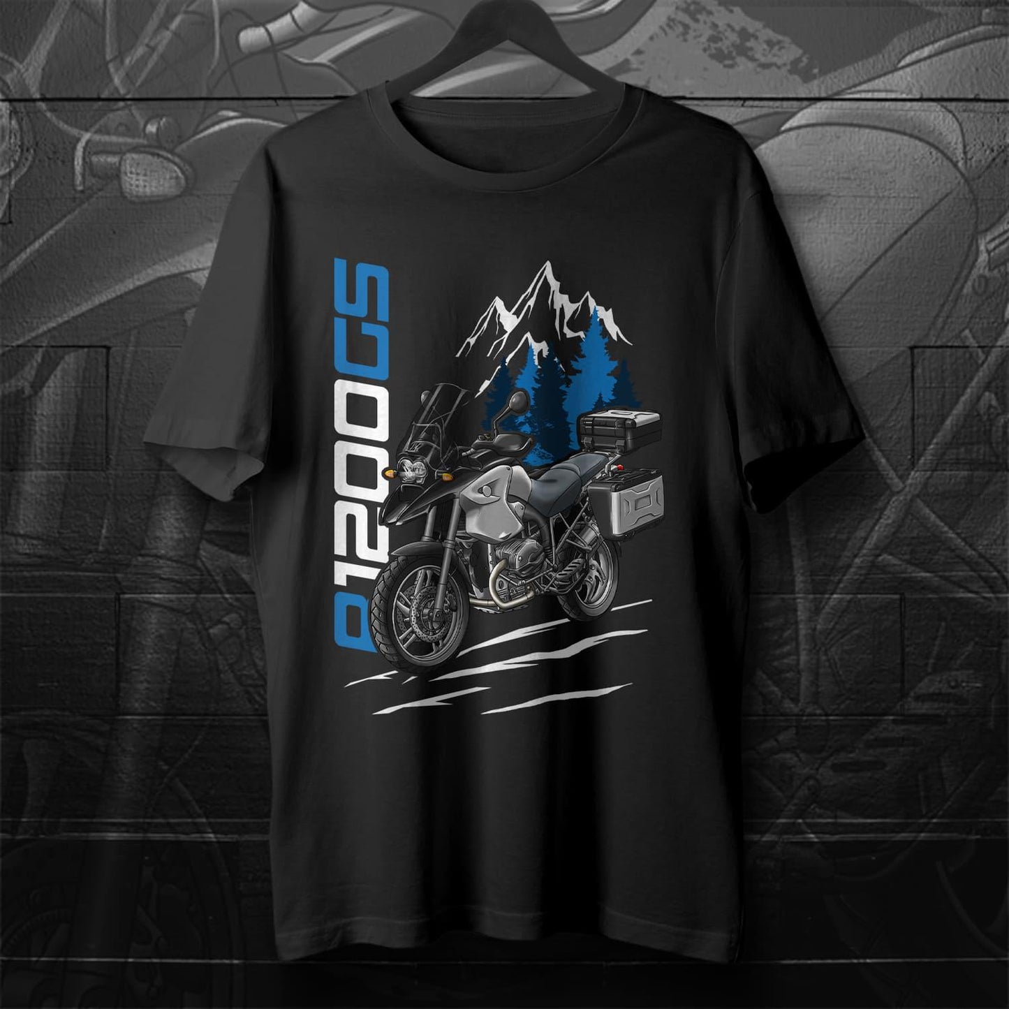 BMW R1200 GS 2004-07 T-Shirt - Motorcycle Tee Shirt for ADV Riders