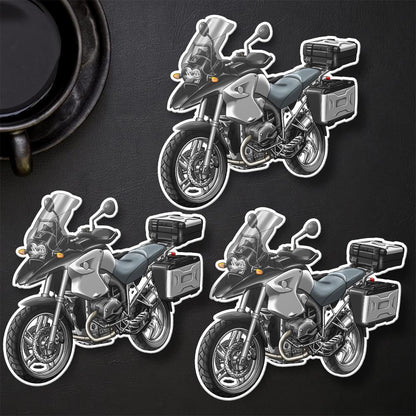 BMW R1200 GS 2004-07 Stickers - Set of 3 Motorcycle Decals for ADV Riders