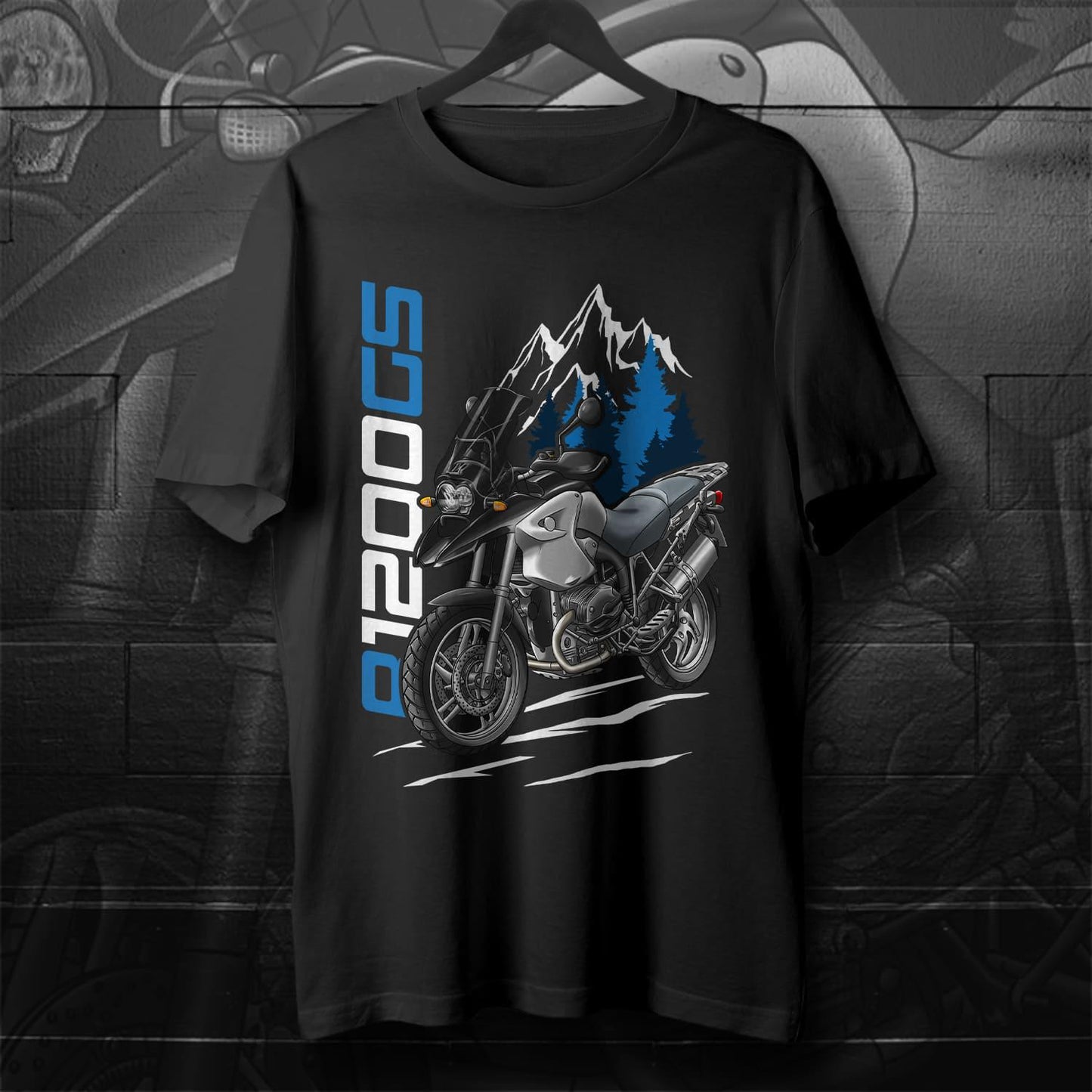 BMW R1200 GS 2004-07 T-Shirt - Motorcycle Tee Shirt for ADV Riders