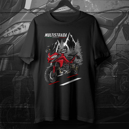 Ducati Multistrada 1200 2015-20 T-Shirt - Motorcycle Tee Shirt for ADV Riders