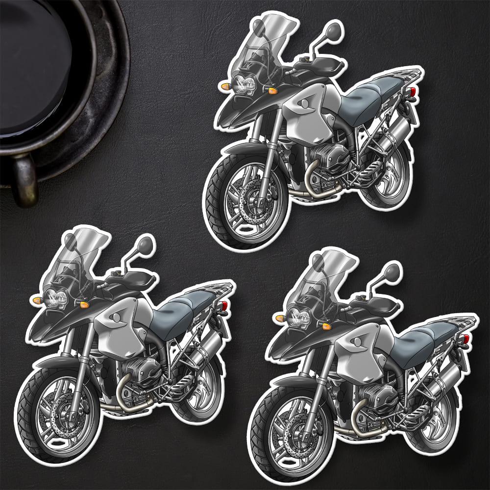 BMW R1200 GS 2004-07 Stickers - Set of 3 Motorcycle Decals for ADV Riders