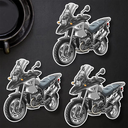 BMW R1200 GS 2004-07 Stickers - Set of 3 Motorcycle Decals for ADV Riders