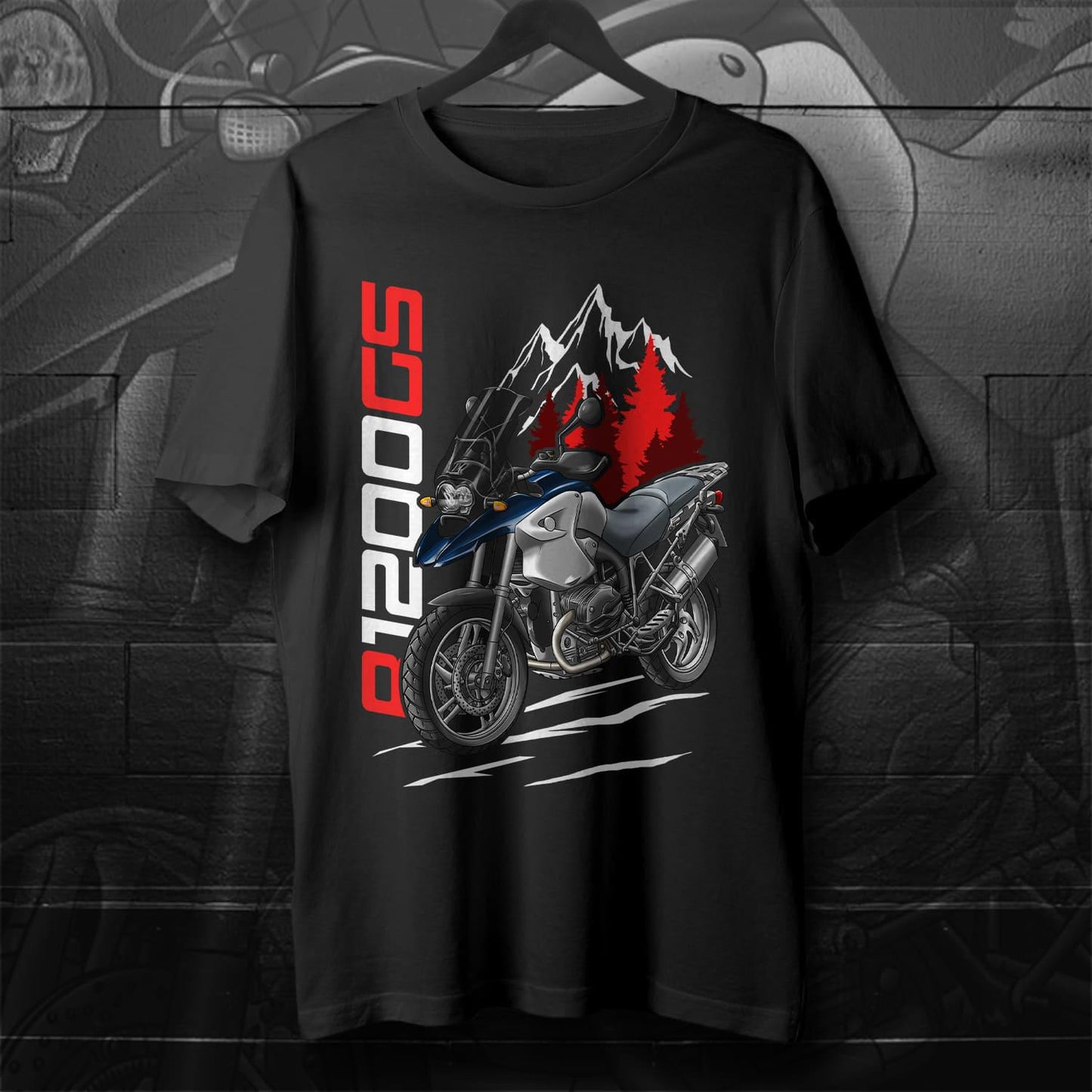 BMW R1200 GS 2004-07 T-Shirt - Motorcycle Tee Shirt for ADV Riders