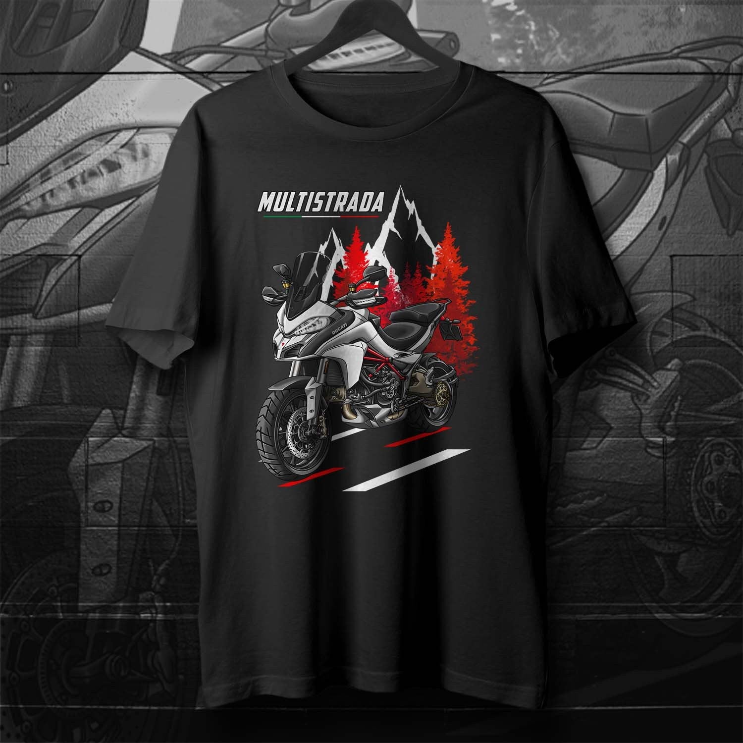 Ducati Multistrada 1200 2015-20 T-Shirt - Motorcycle Tee Shirt for ADV Riders