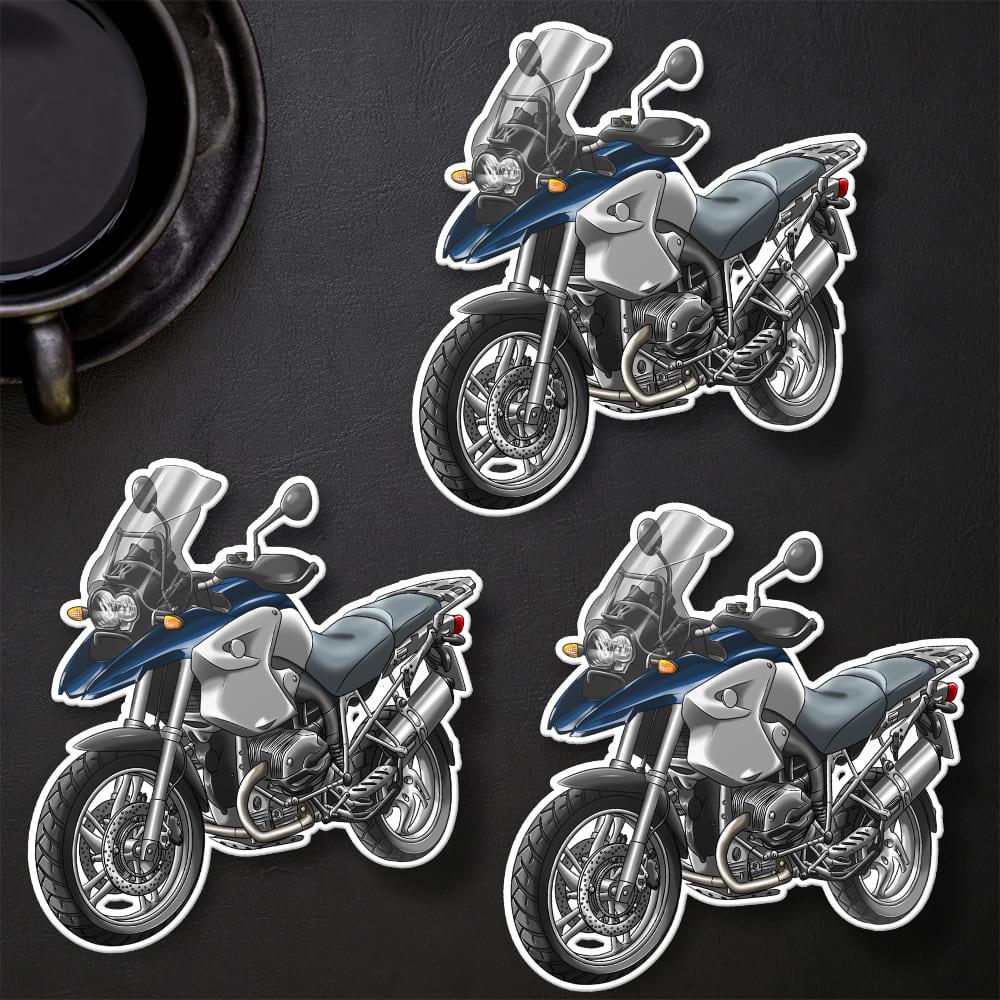 BMW R1200 GS 2004-07 Stickers - Set of 3 Motorcycle Decals for ADV Riders