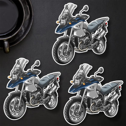 BMW R1200 GS 2004-07 Stickers - Set of 3 Motorcycle Decals for ADV Riders