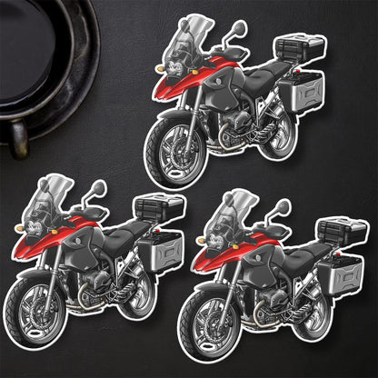 BMW R1200 GS 2004-07 Stickers - Set of 3 Motorcycle Decals for ADV Riders