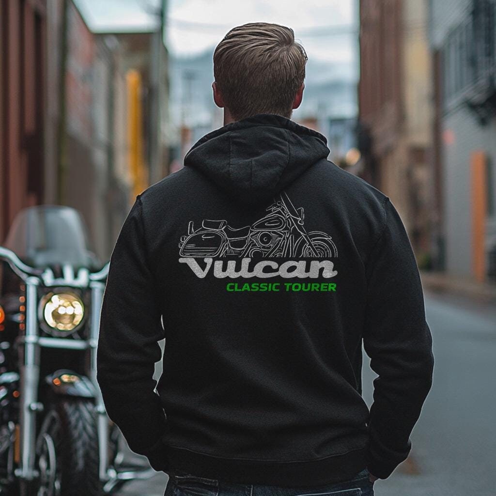 Kawasaki VN1500 Vulcan Classic Tourer & Nomad 1998-2004 Inspired Hoodie - Motorcycle Sweatshirt for Riders