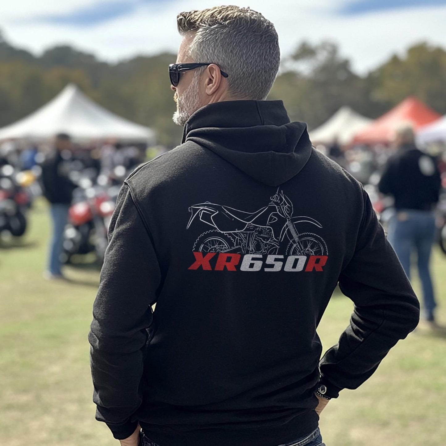Honda XR650R Inspired Hoodie - Motorcycle Sweatshirt for Riders