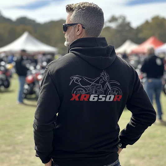 Honda XR650R Inspired Hoodie - Motorcycle Sweatshirt for Riders