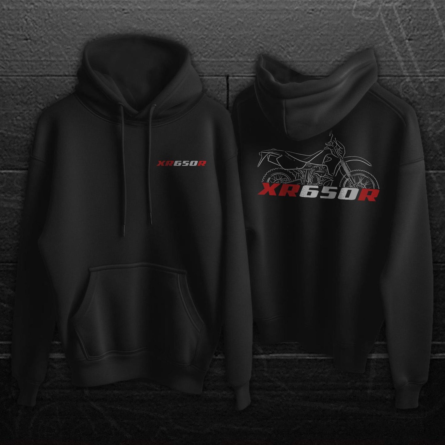 Honda XR650R Inspired Hoodie - Motorcycle Sweatshirt for Riders