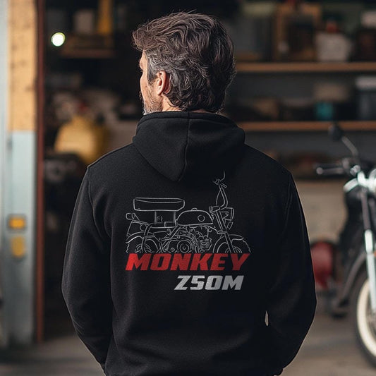Honda Z50M Inspired Hoodie - Motorcycle Sweatshirt for Riders