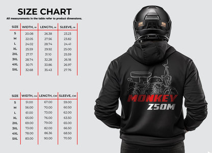 Honda Z50M Inspired Hoodie - Motorcycle Sweatshirt for Riders