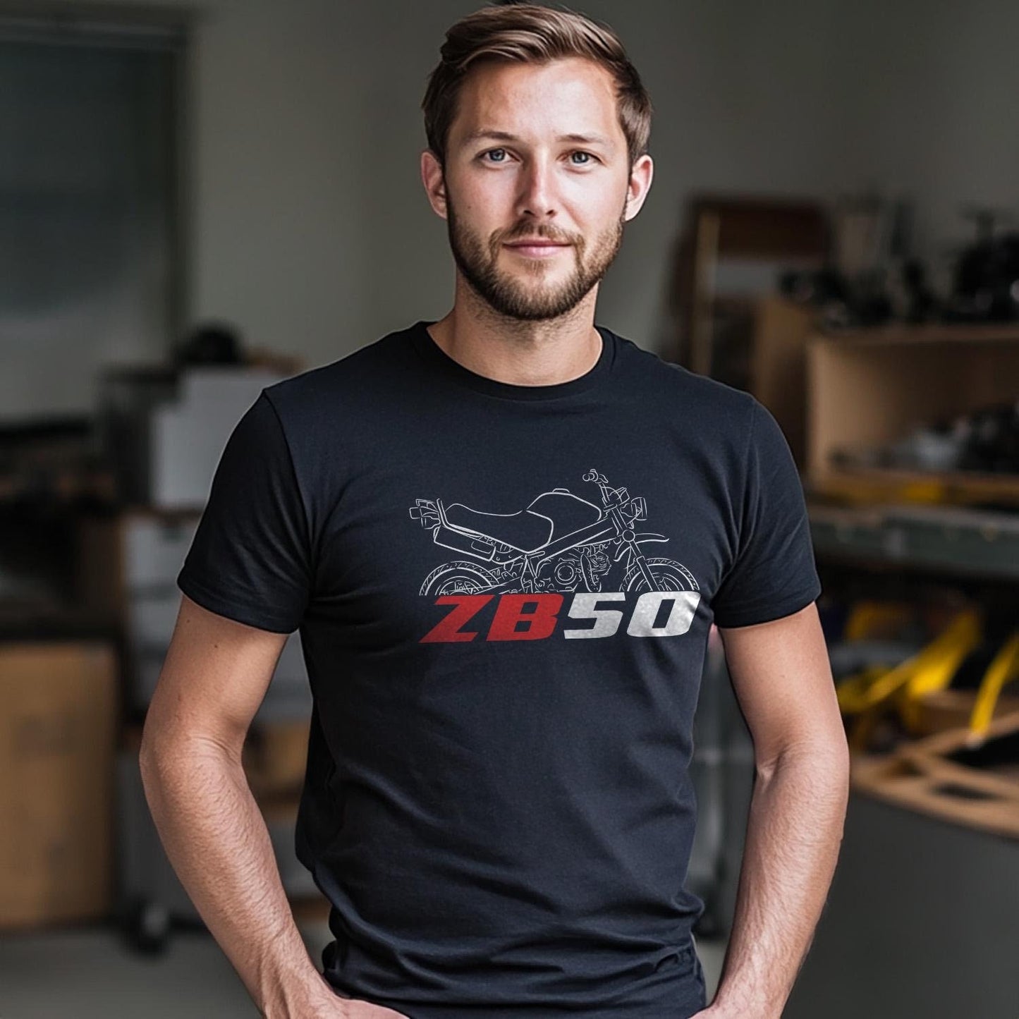 Honda ZB50 1988 Inspired T-Shirt - Motorcycle Tee Shirt for Riders
