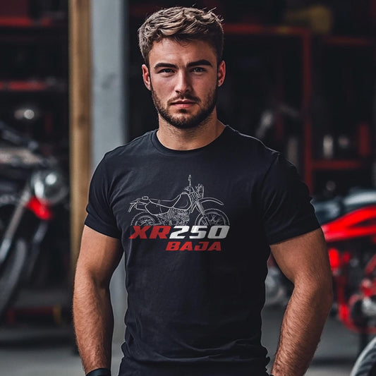 Honda XR250 Baja Inspired T-Shirt - Motorcycle Tee Shirt for Riders