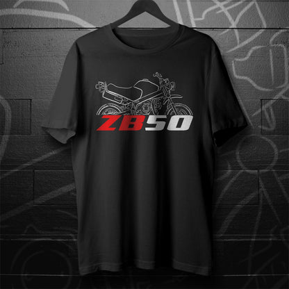 Honda ZB50 1988 Inspired T-Shirt - Motorcycle Tee Shirt for Riders