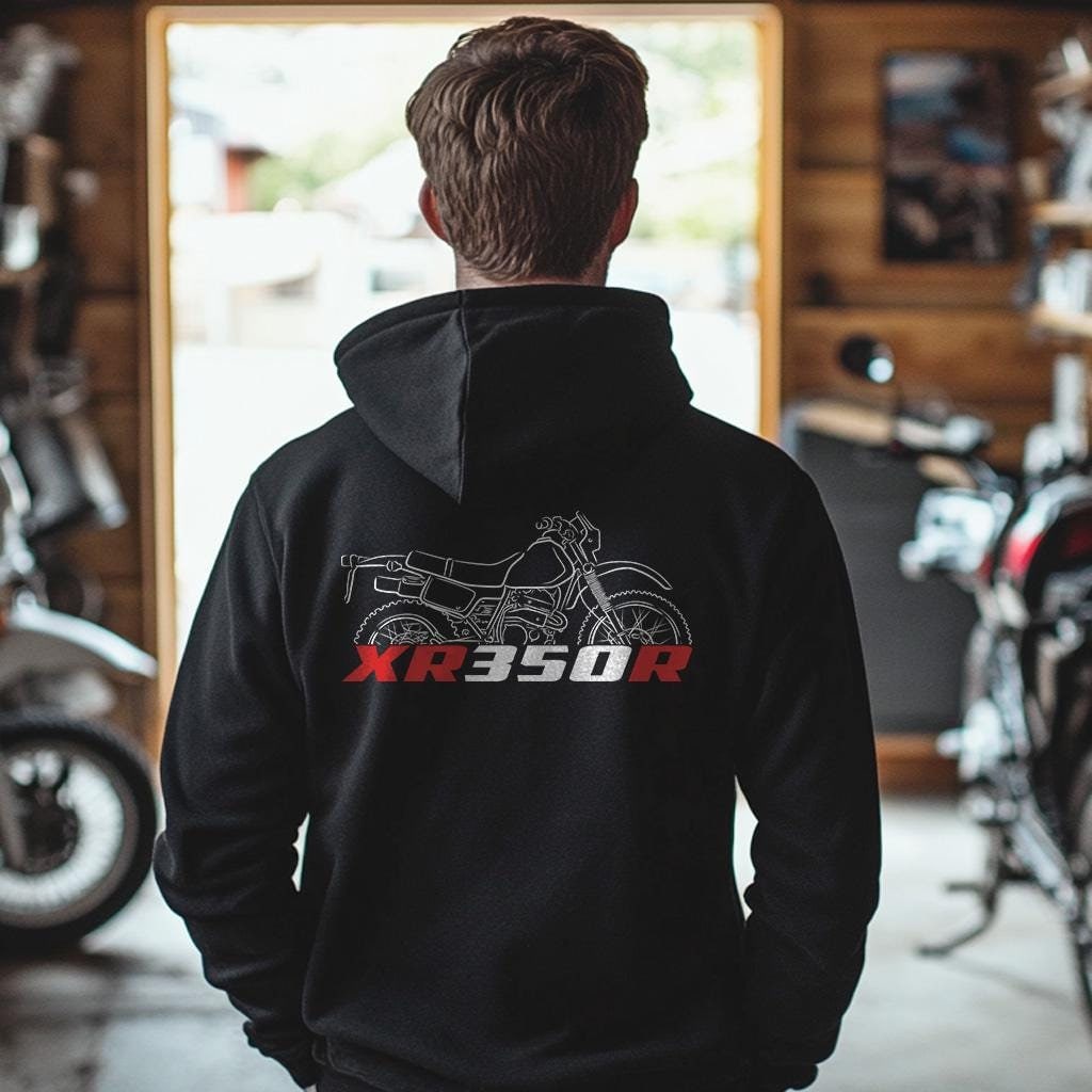Honda XR350R Inspired Hoodie - Motorcycle Sweatshirt for Riders