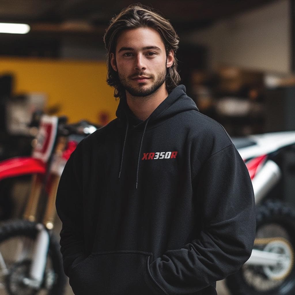 Honda XR350R Inspired Hoodie - Motorcycle Sweatshirt for Riders
