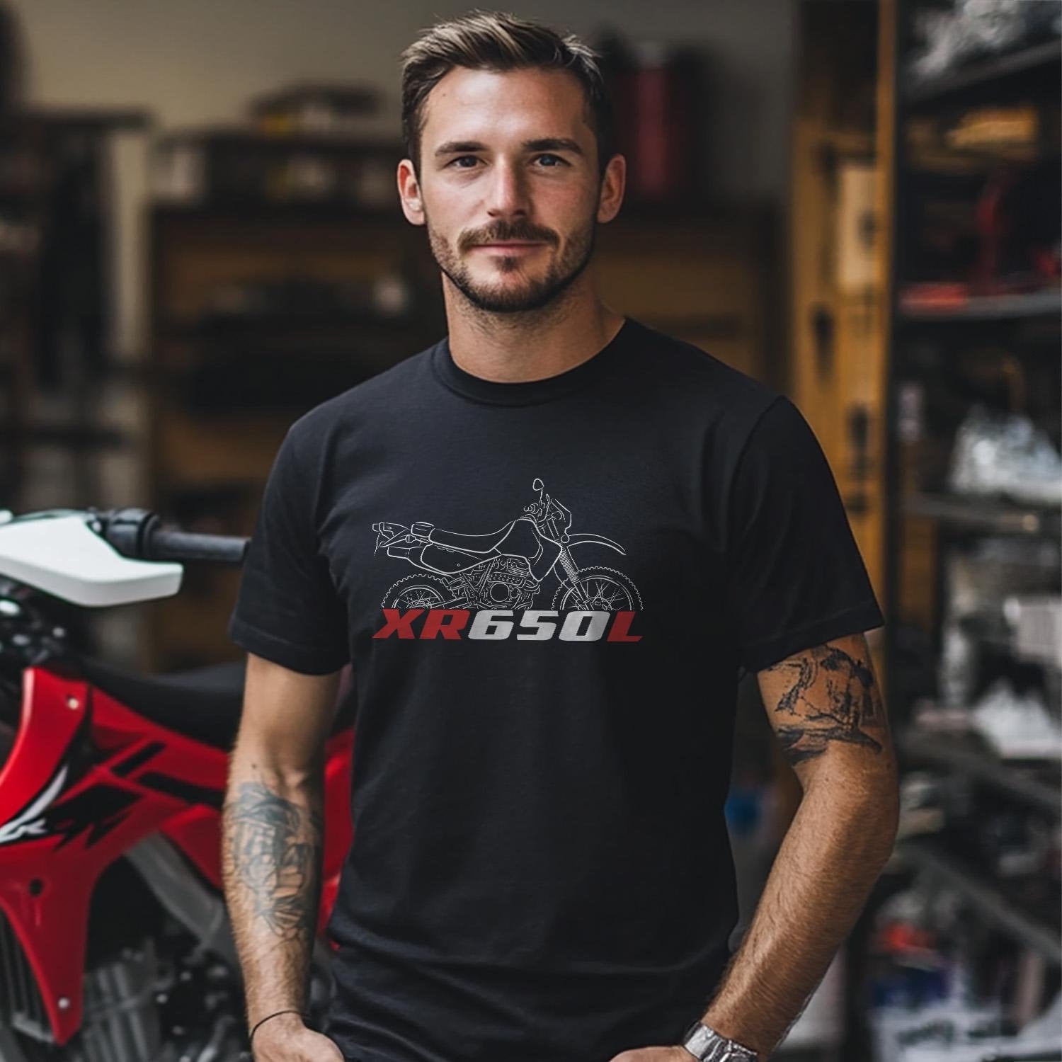 Honda XR650L Inspired T-Shirt - Motorcycle Tee Shirt for Riders