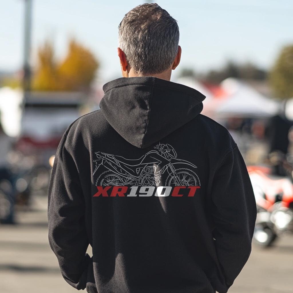 Honda XR190CT Inspired Hoodie - Motorcycle Sweatshirt for Riders