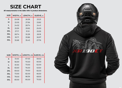 Honda XR190CT Inspired Hoodie - Motorcycle Sweatshirt for Riders