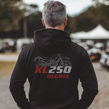 Honda XL250 Degree Inspired Hoodie - Motorcycle Sweatshirt for Riders