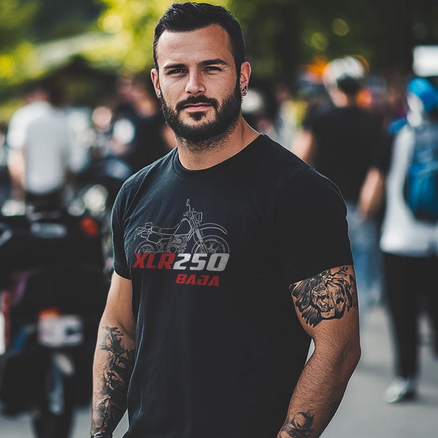 Honda XLR250 Baja Inspired T-Shirt - Motorcycle Tee Shirt for Riders