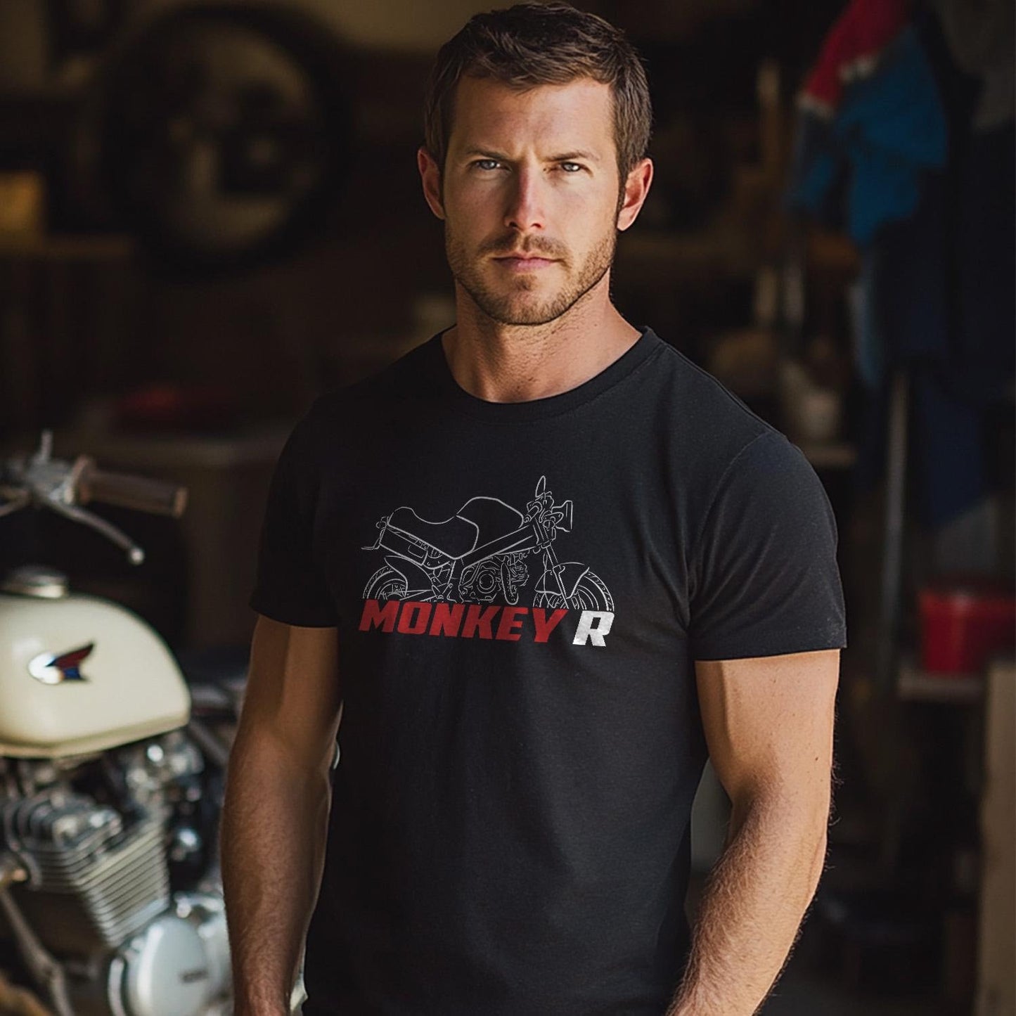 Honda Monkey R Inspired T-Shirt - Motorcycle Tee Shirt for Riders